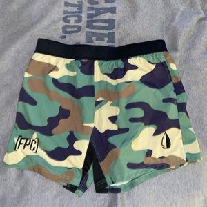 TacHuntFishxFPC woodland athletic shorts